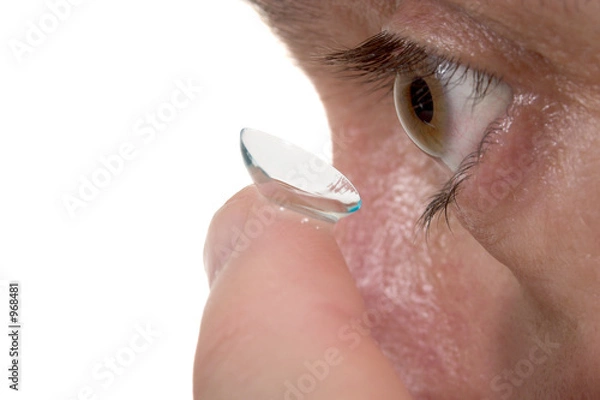 Obraz close-up of contact lens and eye 1