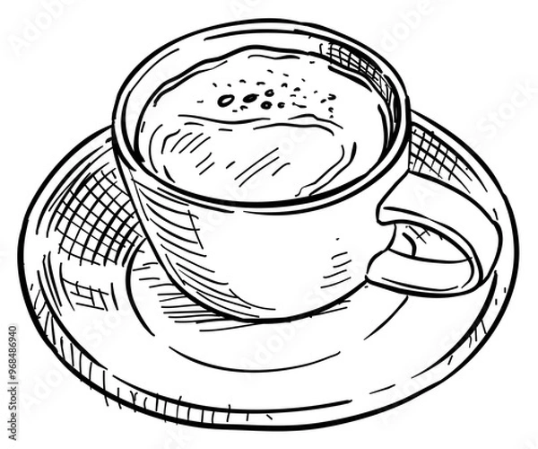 Obraz coffee handdrawn illustration