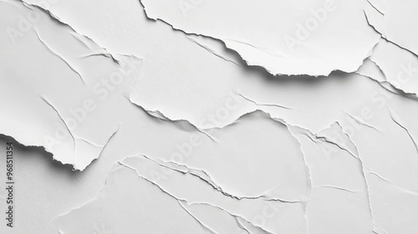 Obraz Close-up of white paper texture background with natural surface details and subtle grain, ideal for minimalistic designs, stationery projects, digital backdrops