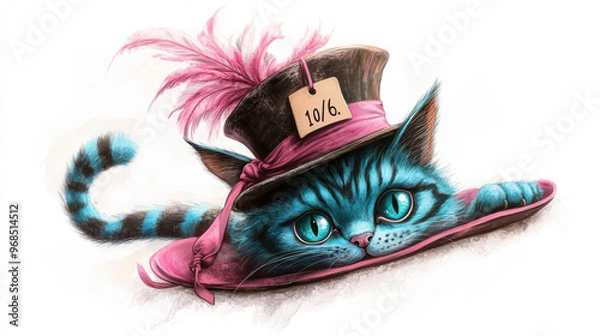 Obraz Cheshire Cat Hat.