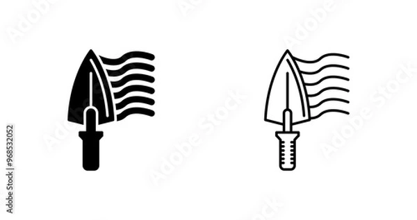 Obraz Trowel Vector Icon