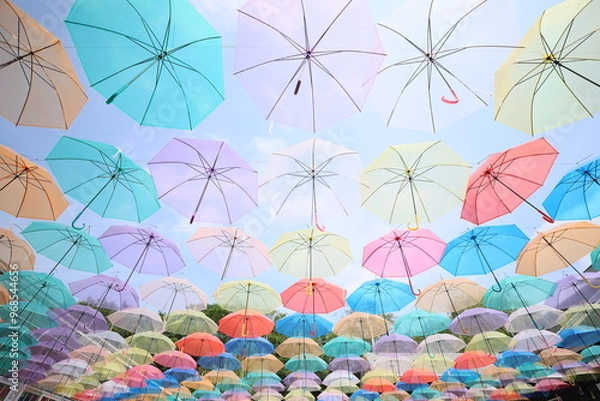 Obraz 北海道帯広市の十勝ヒルズのアンブレラスカイ