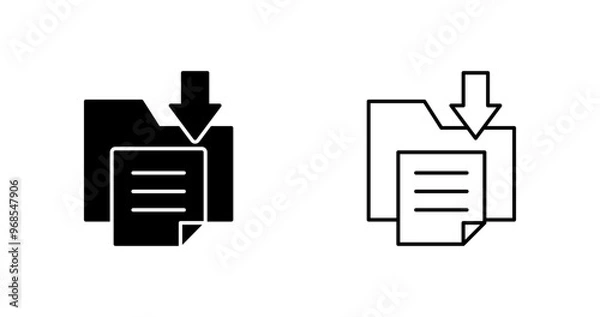 Fototapeta File Storage Vector Icon