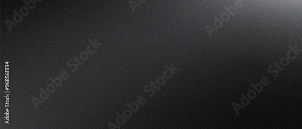 Fototapeta Gradient Grey Black White Monochrome Abstract Background with Noise Grainy Texture. For poster, banner, flyer and presentation.