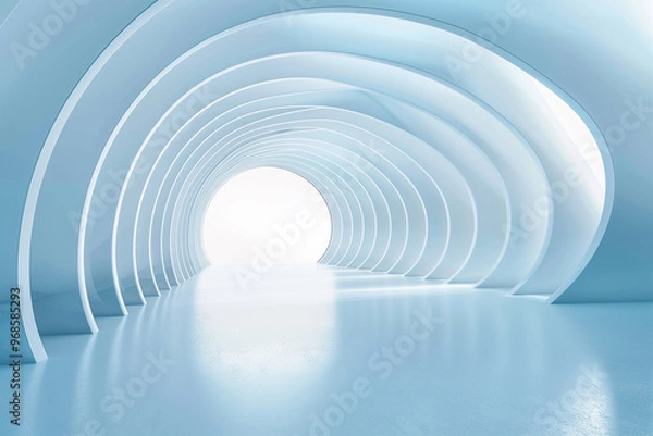 Fototapeta Futuristic 3D Virtual Space Background
