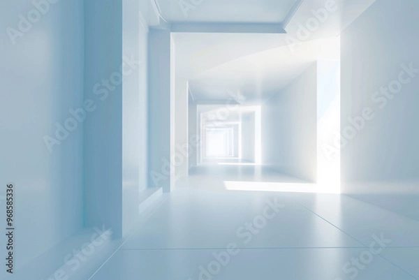 Fototapeta Futuristic 3D Virtual Space Background