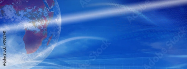 Obraz World and computering