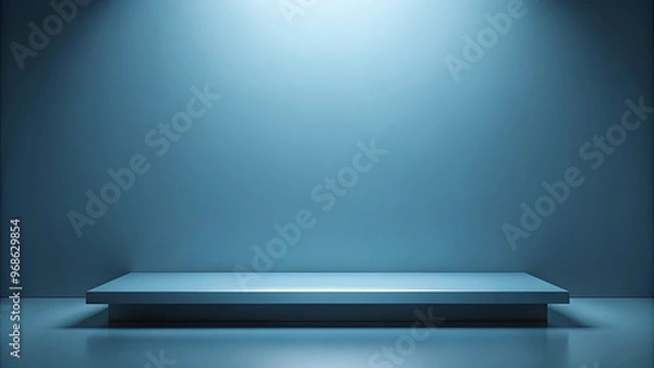 Fototapeta Modern background for product display in light black and blue colors