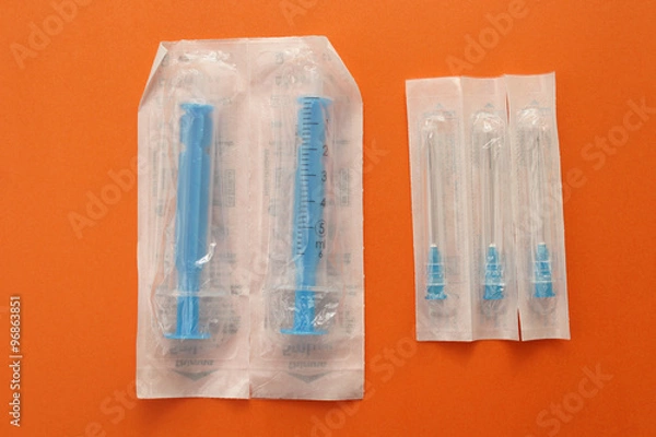 Obraz Plastic syringe - packed 