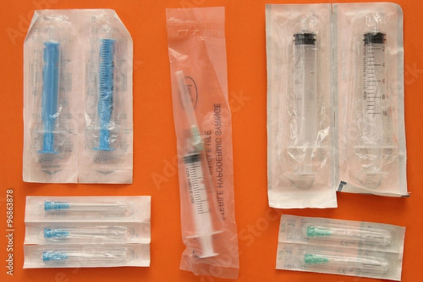 Obraz Plastic syringe - packed 
