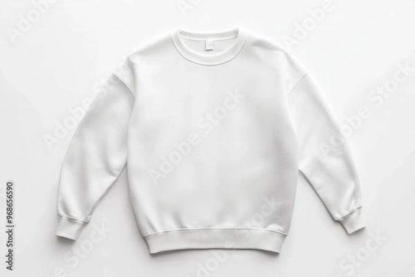 Fototapeta Elegant mockup of a plain sweatshirt displayed on a neutral background
