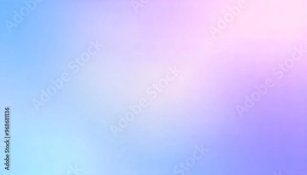 Fototapeta Soft, smooth blurred gradient transitioning from light blue to pink.