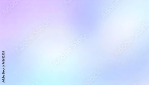 Fototapeta Soft, smooth blurred gradient transitioning from light blue to pink.