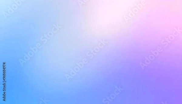 Fototapeta Soft, smooth blurred gradient transitioning from light blue to pink.