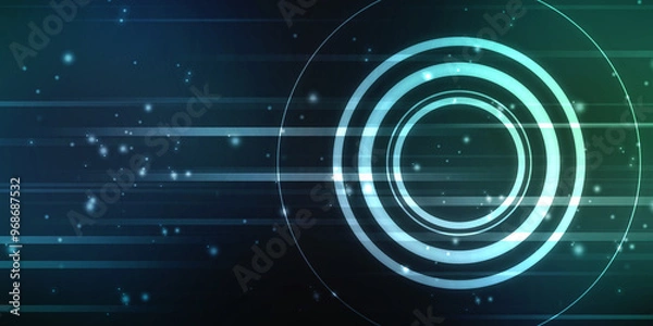 Obraz Digital Abstract technology background, cyber space background, futuristic background