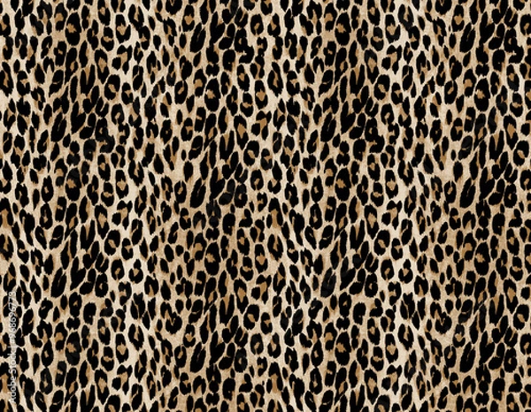 Fototapeta leopard pattern seamless fashionable design for print clothes, paper, fabric. leopard spots