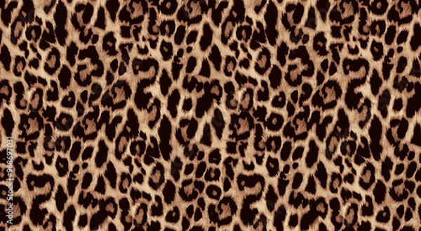 Obraz leopard pattern seamless fashionable design for print clothes, paper, fabric. leopard spots