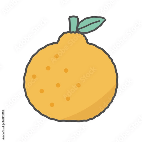 Fototapeta デコポン　イラスト