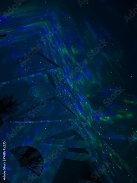 Obraz abstract blue background with stars