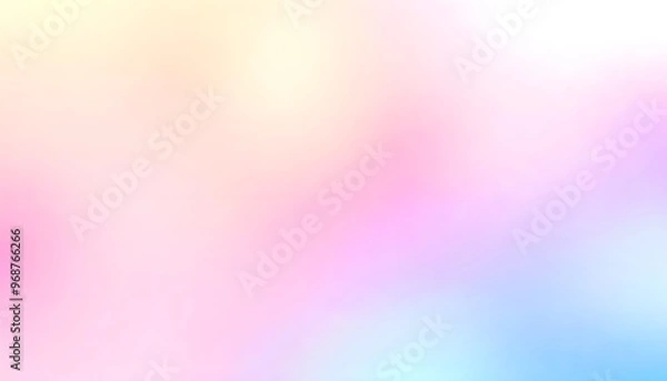 Fototapeta Soft, blurred gradient of pink to purple and yellow.