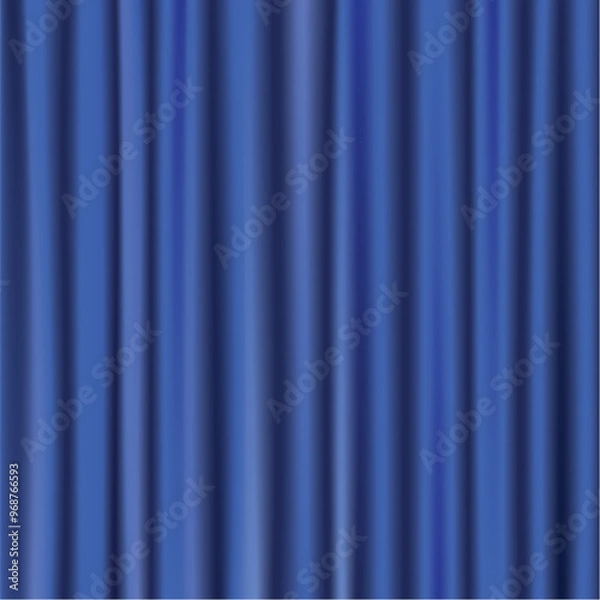 Obraz Blue silky curtain texture background