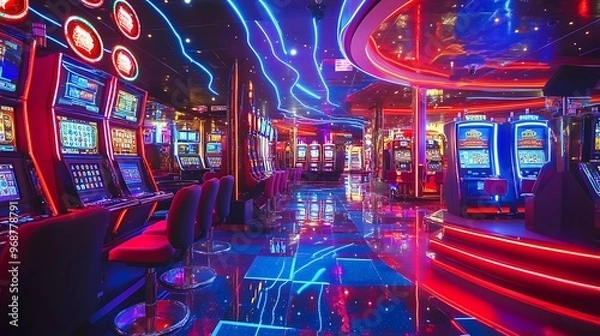 Obraz slot machine in casino