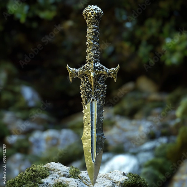 Obraz A fabulous souvenir dagger, Generative AI