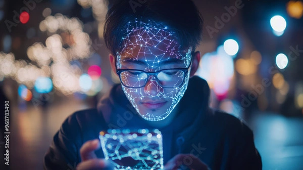 Obraz Digital addiction, Generative AI