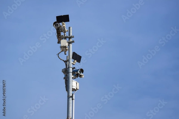 Obraz focus on video surveillance site