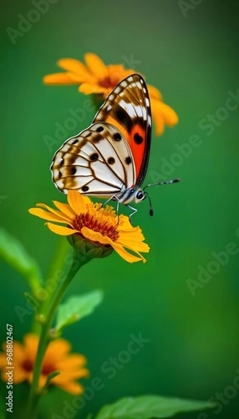 Obraz butterfly on flower