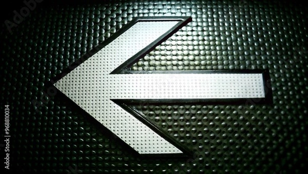 Fototapeta Turn to the left arrow sign