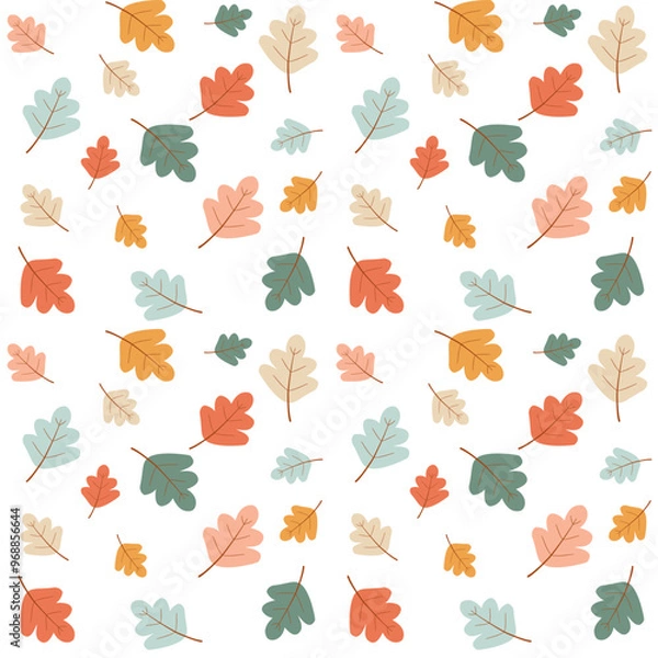 Obraz autumn leaves seamless pattern