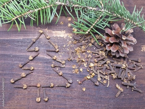 Obraz Christmas tree cloves