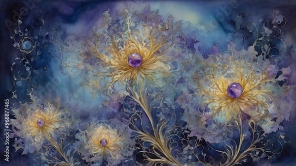 Fototapeta background with flowers