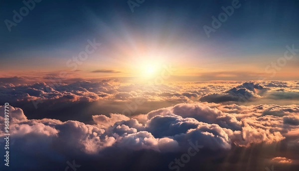 Fototapeta Über den Wolken