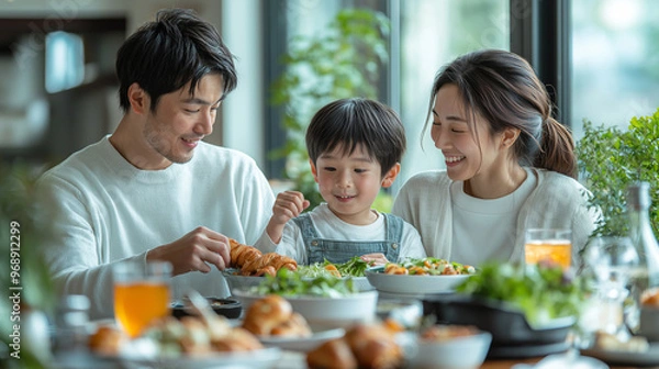 Obraz 食事をする家族