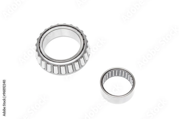 Fototapeta roller-bearing open and closed on a white background