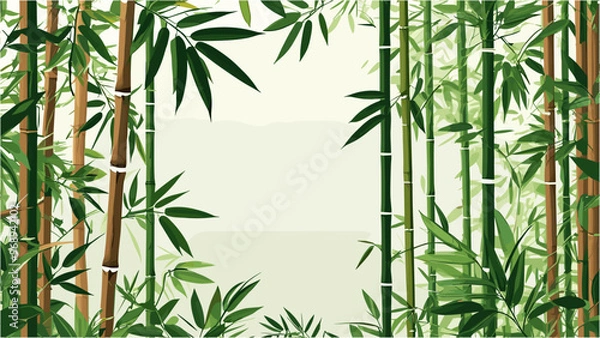 Obraz Tropical Bamboo Background for Modern Nature-Inspired Designs