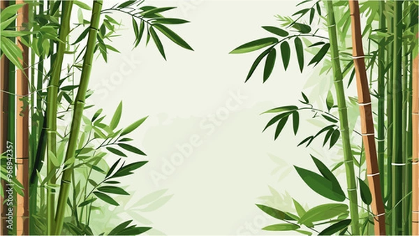 Obraz Tropical Bamboo Background for Modern Nature-Inspired Designs