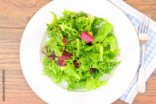 Obraz Salad of Arugula and Pomegranate