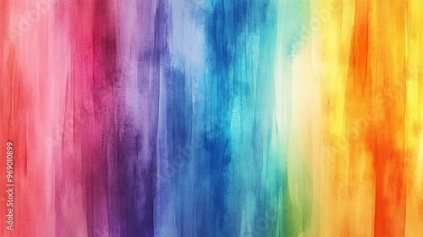 Fototapeta Soft and bright rainbow gradient background with a grainy texture.