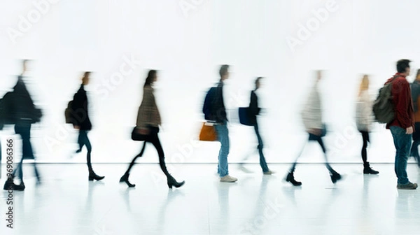 Obraz anonymous_people_walking