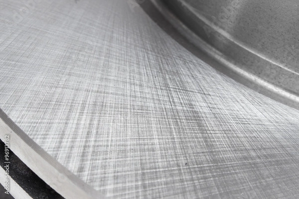 Obraz the texture of the metal brake disc