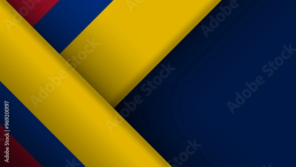 Fototapeta Edge background Colombia graphic and label.