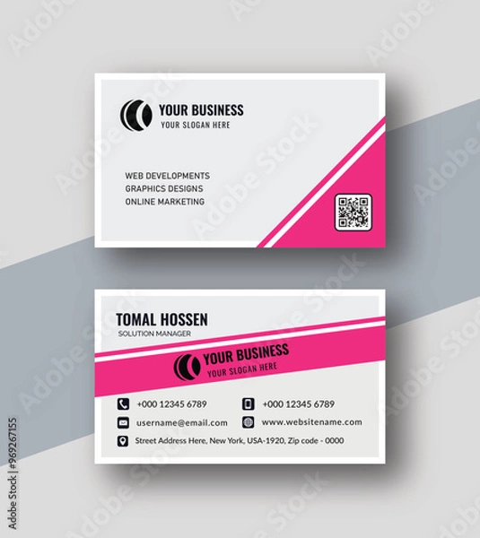 Obraz gorgeous business card design
