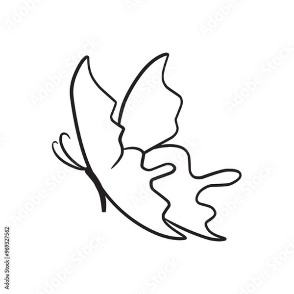 Fototapeta Butterflies Icon Vector