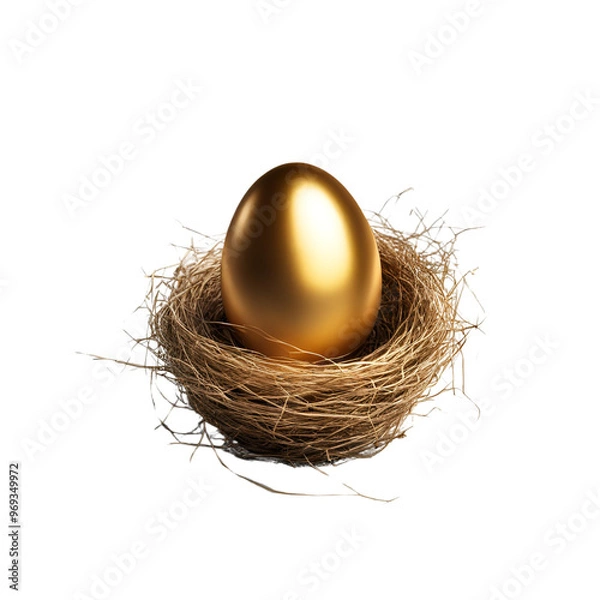 Obraz golden egg in nest