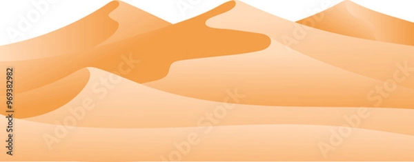 Obraz desert dune illustration