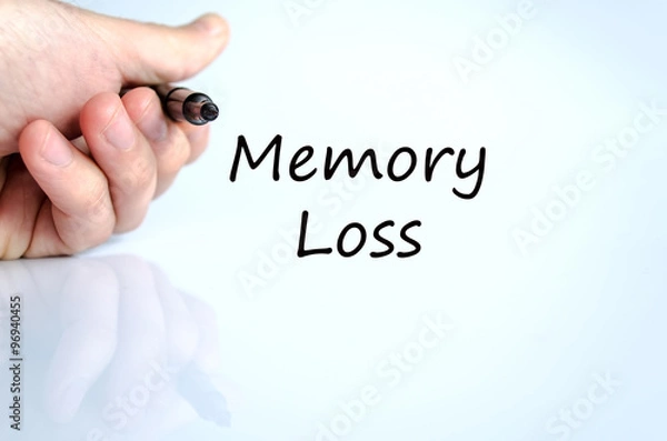 Fototapeta Memory loss text concept
