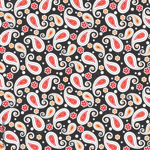 Obraz Paisley Design Pattern, texture, wallpaper, background.